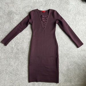 WOW Couture - Bondage Dress - size medium - deep purple / plum
